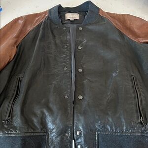 Heritage Black and Brown Leather Jacket